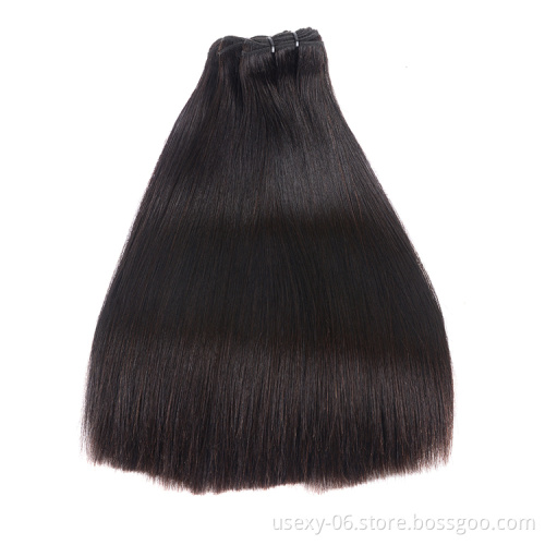 Vietnamese Super Double Drawn Virgin Mink Raw Unprocessed Human Hair Weave Bundles Remy Bone Straight Human Hair Vendors